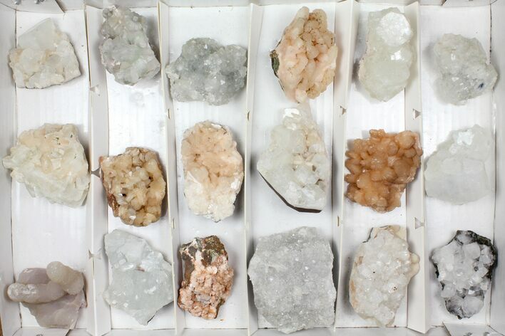 Mixed Indian Mineral & Crystal Flat - Pieces #95616